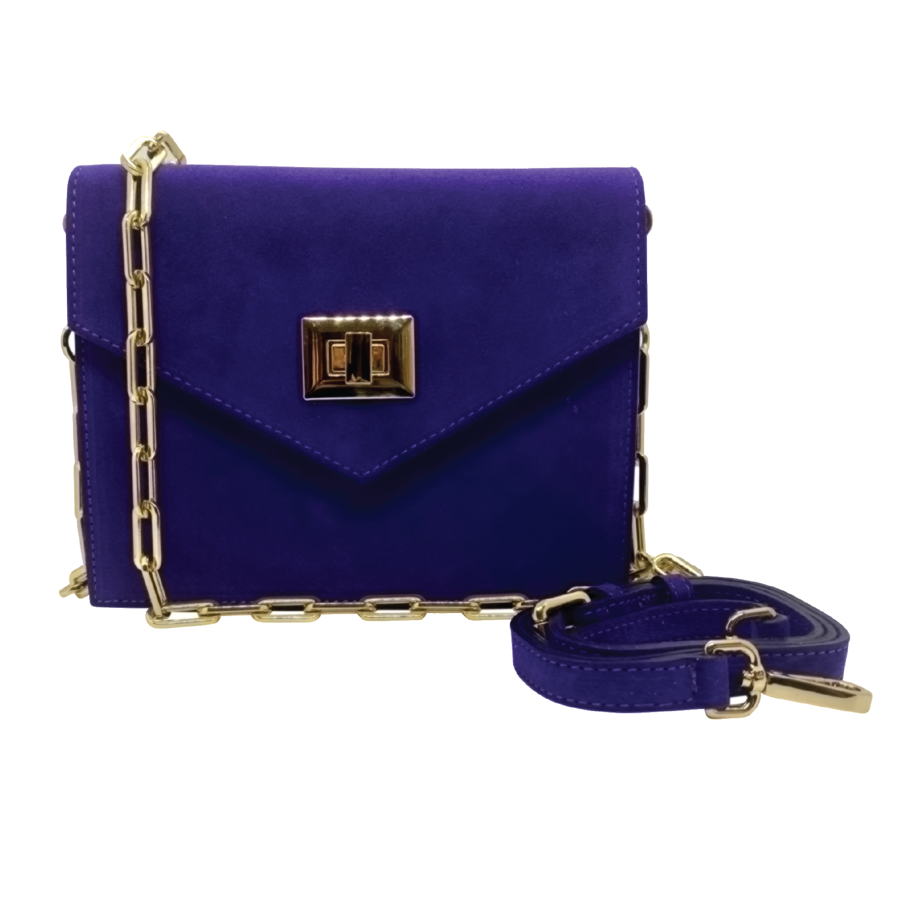 Margot Suede Bag – Purple