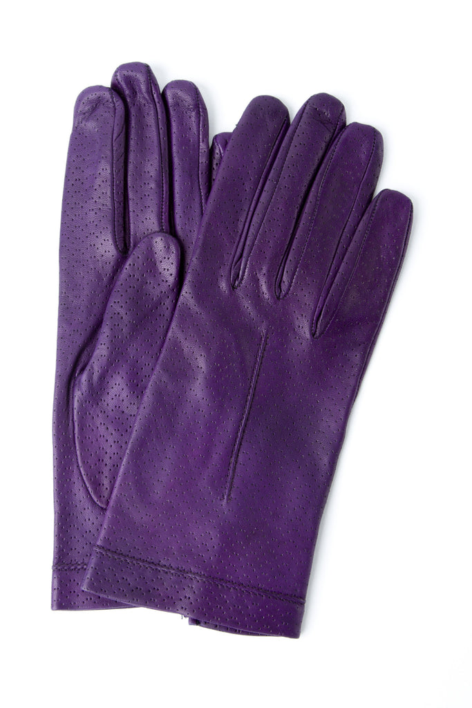 mens purple dress gloves Men's Python Leather Dress Glove 9.5 (M/L) / Royal Purple