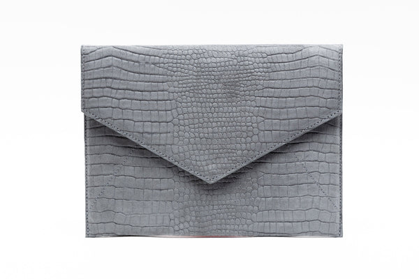 Light grey best sale clutch bag