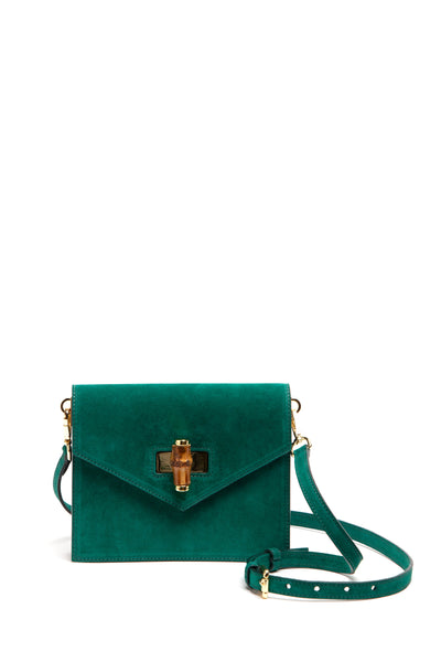 【送料&関税込】BY FAR Sea Green Suede Micro Cush Handbag By Far Sea Green Suede Micro Cush Handbag – LOZURI®